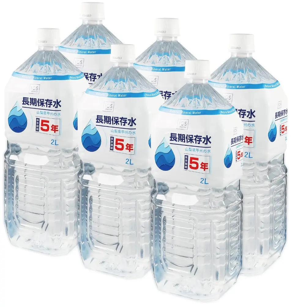 長期保存水の備蓄イメージ